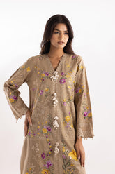 Stitched Lawn Embroidered Shirt + Culotte